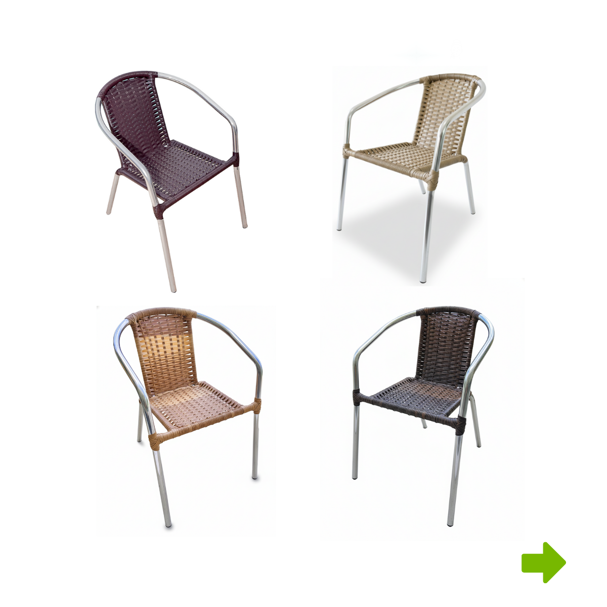 Cadeira Alumínio com Fibra Sintética - Imagem 2